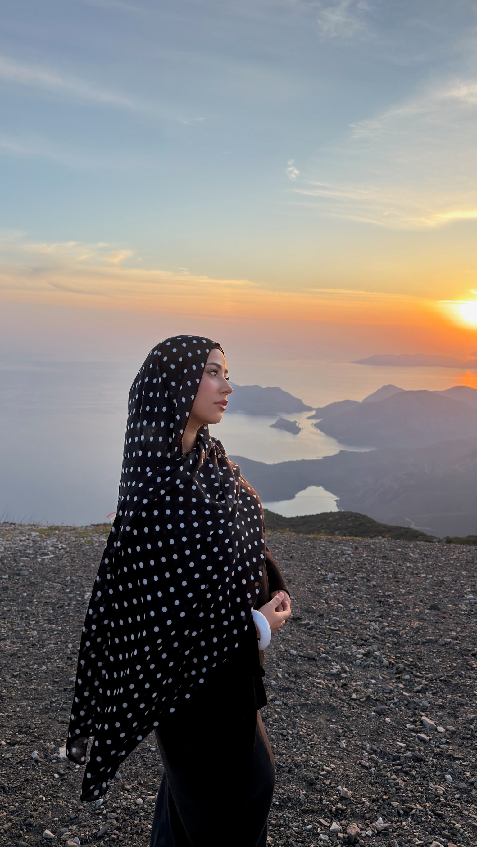 polka dot hijab