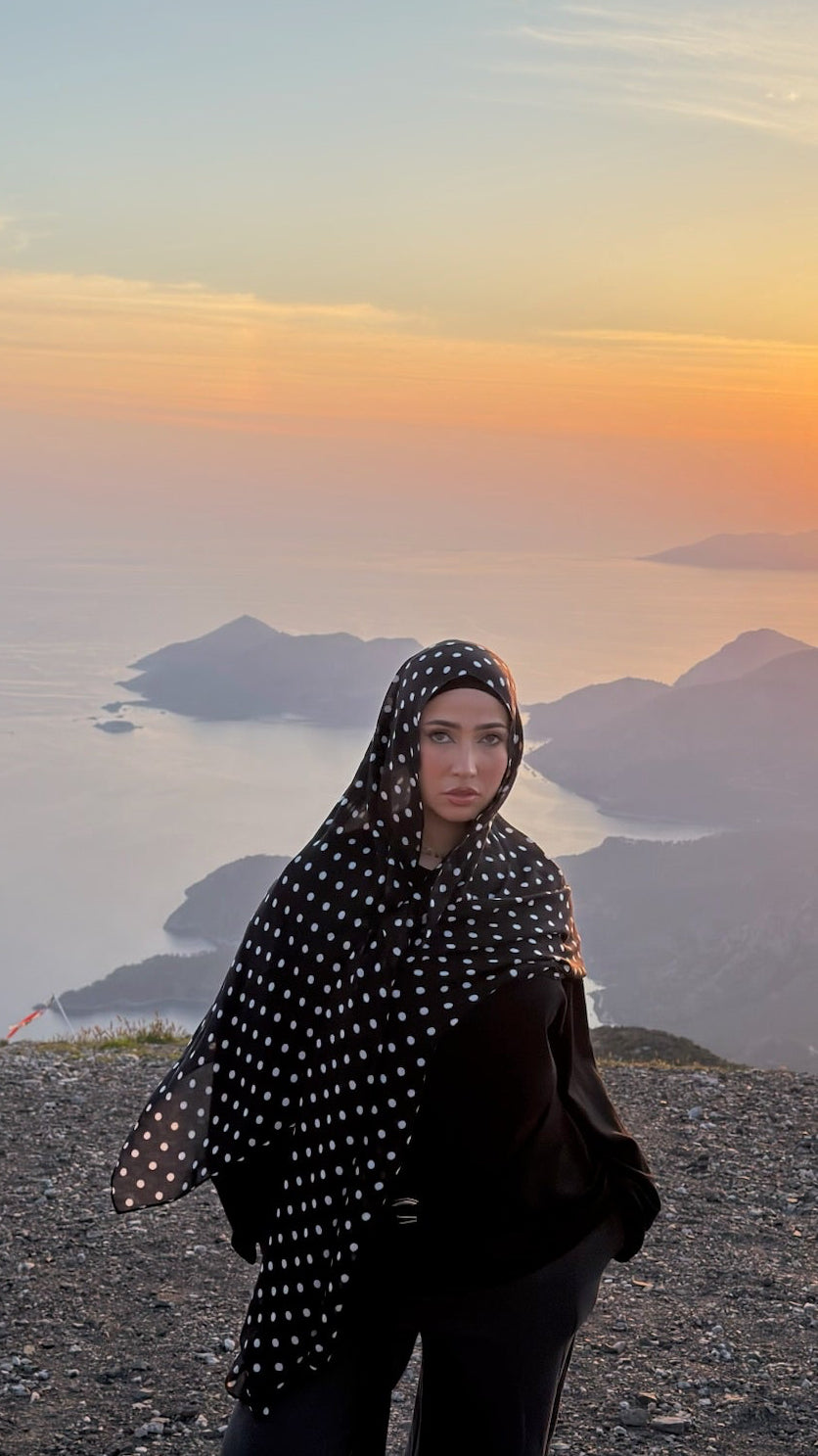 polka dot hijab